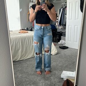 Wide leg jeans